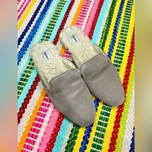 Birdies The Phoebe slip ons in taupe grey